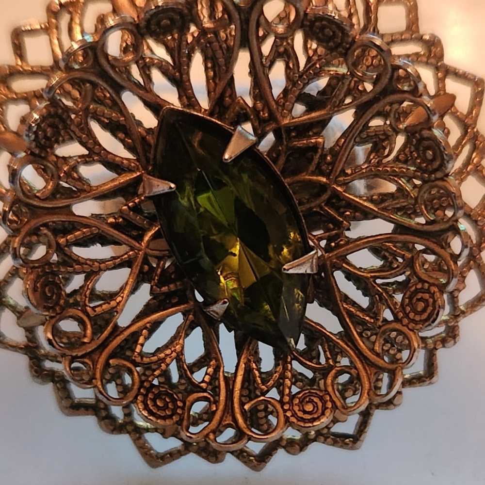 Antique/Vintage Filigree Emerald Ring